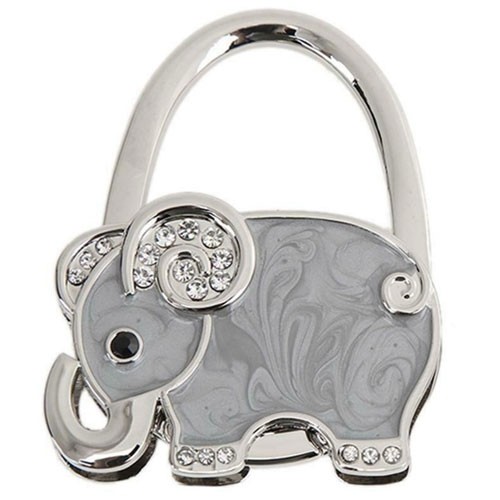 Grey Elephant Handbag Hooks