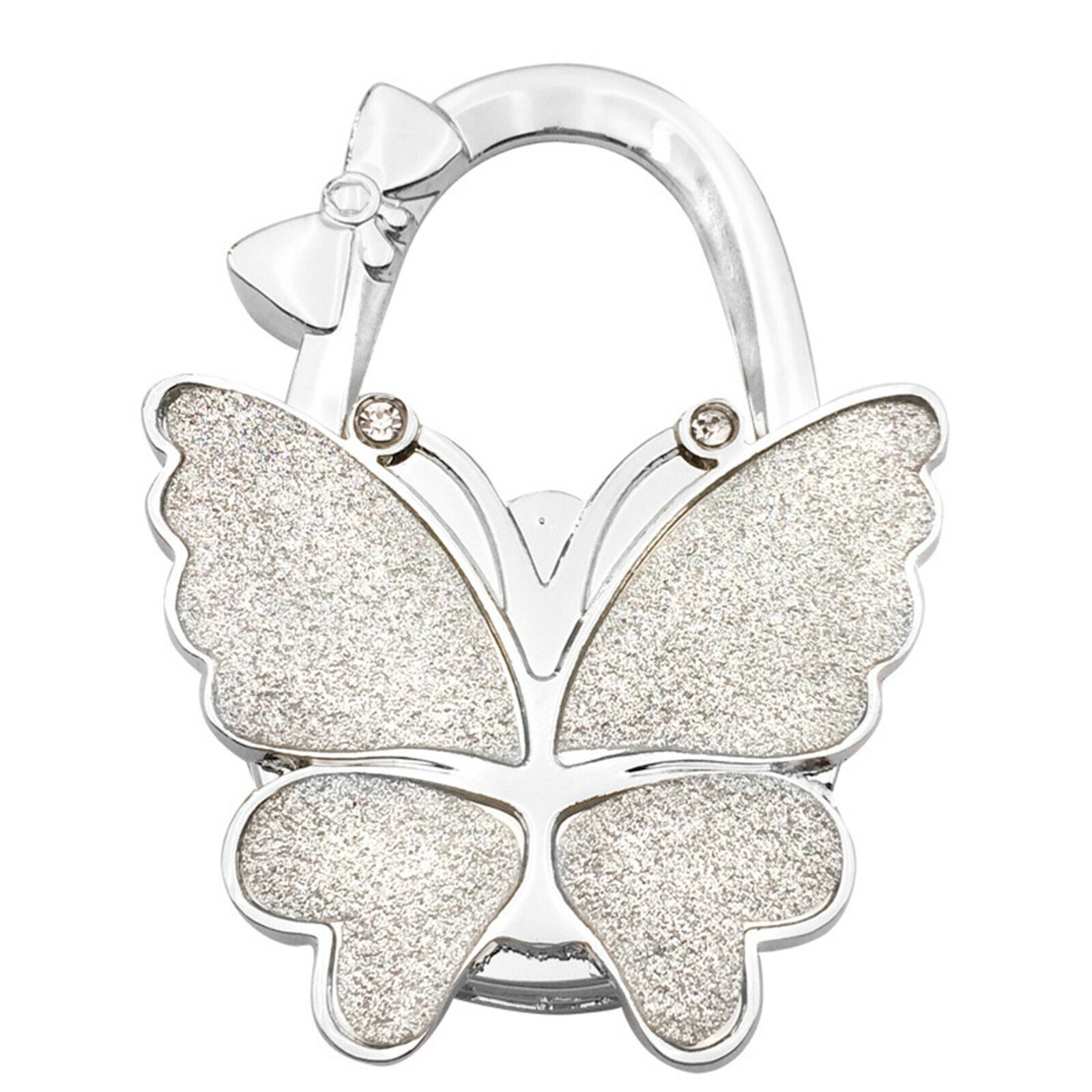 Crystalize Silver Butterfly Handbag Hook