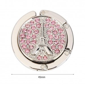 Paris with Pink Blossom Handbag Purse Hook